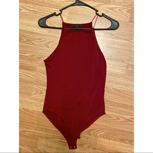 Forever 21 Skinny Strap Body Suit